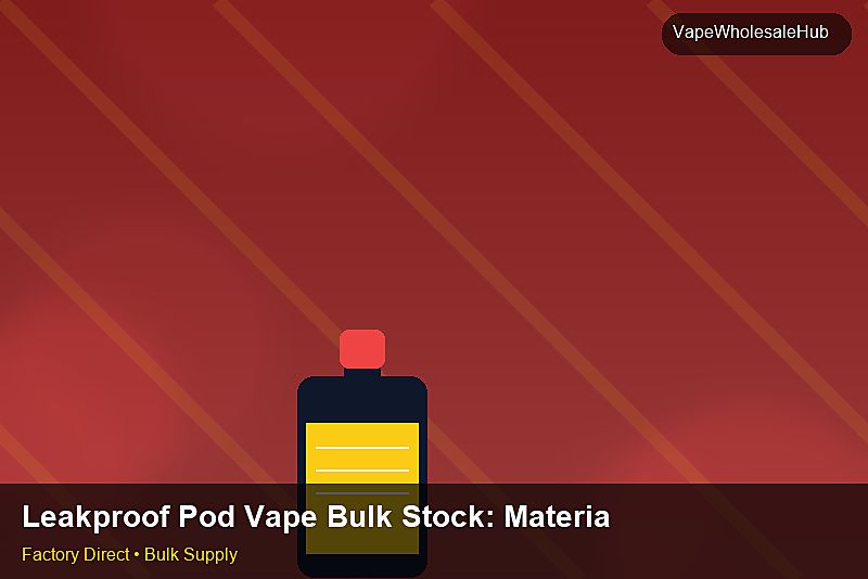 Leakproof Pod Vape Bulk Stock — Leakproof Pod Vape Bulk Stock: Material & Ingredients | 2026 Edition photo 2